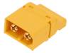 XT60PT-M Гнездо; питания DC; XT60; "папа"; PIN:2; на PCB; SMT; Цвет: желтый