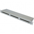 PPSA24-CE-KDBC Patch panel 19" black 1 HE 24x RJ45 Cat.5e