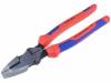 09 02 240, Щипцы; пассатижи; 240мм; для захвата, манипулирования и резки, Knipex