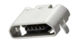 105164-0001 Micro USB-B without Flange, Micro USB-B 2.0 Socket, Right Angle, 5 Poles