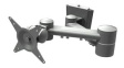 52.042 Viewmate Adjustable Wall Mount Monitor Arm 15kg 75x75/100x100 Silver
