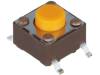 DTSM-62S-V-B Микропереключатель; 1; SPST-NO; 0,05A/12ВDC; SMT; 3,2Н; 6,2x6,2мм