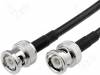 BNC-MM/50/0.5, Кабель; 50Ом; 0,5м; вилка BNC, с обеих сторон; черный, Amphenol