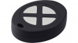 RND 455-00111 Key fob enclosure 55 x 43 x 13.4 mm black ABS
