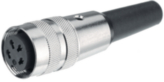 09 0306 00 03, Cable socket, 680 series 3-pole Poles 3 7 A 250 VAC/VDC, Binder