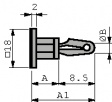 KGLS-8M [20 шт] Spacer 11.9 mm PU=20 ST