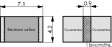 SMT-R100-1.0 Precision resistor, SMD 0.1 Ohm 5 W +- 1 %