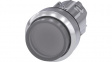 3SU1051-0BB70-0AA0 SIRIUS ACT Illuminated Push-Button front element Metal, glossy, clear