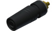SAB 2640 LK Au black Laboratory socket diam. 4 mm Black CAT III 40 mm