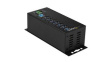 HB30A7AME Industrial USB Hub with Surge Protection, 7x USB A Socket/USB B Socket/Terminal Block - DC Power Jack