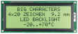 EA W161-DNLED Dot matrix LCD display 6.56 mm 1 x 16
