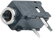 MJ-2-348A0, Jack panel socket nickel-plated 3P, Marushin Electric