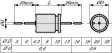TG101M1J A-10X17 Capacitor, axial 100 uF 63 VDC