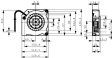 RL 90-18/14 N Radial fan DC 121 x 121 x 37 mm 24 VDC