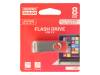 UTS3-0080R0R11 Флешка; USB 3.0; 8ГБ; красный; Считывание:110МБ/с; Запись:20МБ/с