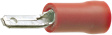 3910 [100 шт] Blade terminal Tinned Brass Red 6.3 x 0.8 mm Pack of 100 pieces