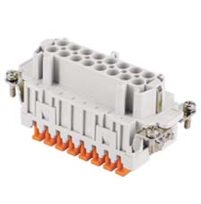JSHF 16, female insert, 16 poles + PE, ILME