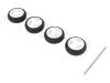 TAMIYA 70192 SLICK TIRE SET Колесо; белый; резина; O:31мм; W:10мм; на корпус; Кол-во шт:4