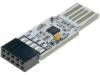 UMFT201XB-01 Модуль: USB; USB A, штыревое гнездо; PIN:10; 3,4Мбит/с; 2,54мм