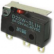 D2SW-3L1H Micro switch 2 AAC 3 ADC Flat lever 1 change-over (CO)