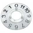 46-15040 Disk 15 mm transparent