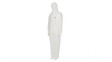 4500W2XL Protective Coverall, XXL, Polyester/Polypropylene / Polyethylene Laminate, White