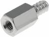 216ST4.2X10 Дистанцирующая стойка с резьбой; Внутр.резьба: M4; 10мм; латунь