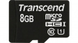TS8GUSDCU1 MicroSD Memory Card 8 GB, 45 MB/s, 45 MB/s