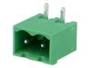 EBQA-02-D-C Разъемный клеммник; 5,08мм; Кол-во полюс: 2; угловой; гнездо; THT