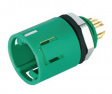99 9207 070 03 Panel mount plug 3-pole green Pole no.=3