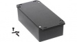 1590P1FLBK Die Cast Enclosure Flanged Lid, 82 x 153 x 46 mm, Black, IP54, 1590
