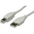 RND 765-00257 USB Cable USB-A Plug - USB-B Plug 4.5m USB 2.0 White