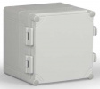 WPCP202018G Cubo W 200 x 200 x 185, с петлями и замками, рамная вставка, серая крышка, PC, I