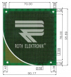 RE130-LF Prototyping board FR4 epoxy resin
