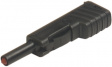 SLS 200 BLACK Safety plug diam. 4 mm Black CAT I