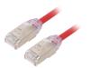 STP28X3MRD Patch cord; F/UTP,TX6A-28™; 6a; однопров; Cu; LSZH; красный; Дл: 3м