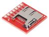 BOB-00544, Модуль: адаптер; штыревой,microSD; SD micro; Интерфейс: SPI, SparkFun Electronics