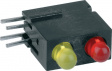 1801.7233 LED; в корпусе; красный,желтый; 2,8мм; Кол-во диод: 2; 2мА; 60°