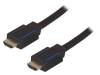 CHB006, Кабель; HDCP 2.2,HDMI 2.0; вилка HDMI, с обеих сторон; 5м; черный, LOGILINK