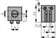 DH3W LED holder black 3 mm