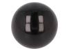 DIN 319-KU-25-M6-E Ручка сферическая; Диам:25мм; M6; 9мм; черный
