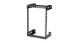 RK15WALLO 2-Post Open Frame Rack, 15U, Steel, 90kg, Black