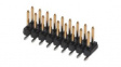 15-91-0180 2.54mm Pitch C-Grid Breakaway Header SMD Dual Row Vertical 18 Circuits 0.38um Gold Selective Plating