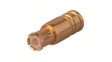 65 MCX-50-0-4/111 NE RF Terminator, MCX, Brass, Plug, Straight, 50Ohm