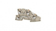 2668980000 Terminal Block, Blade Terminal, 6.3 x 3.5 mm, 4 Poles, 400V, 21A, 0.14 ... 4mm², Dark Beige