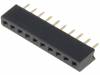 ZL265-10SG Гнездо; штыревое; "мама"; PIN:10; прямой; 2мм; THT; 1x10; дл.2,5мм