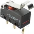 D2FD-01L30-1T Micro switch 0.1 A Simulated roller lever straight 1 change-over (CO)