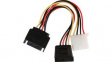 CCGP73555VA015 Internal Power Cable SATA 15-Pin Male - SATA 15-Pin Female + Molex Female 150mm 