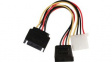 CCGP73555VA015 Internal Power Cable SATA 15-Pin Male - SATA 15-Pin Female + Molex Female 150mm