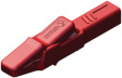AK 2 B RED Safety crocodile clip diam. 4 mm red